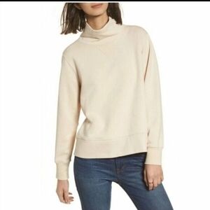 Cream Turtleneck Sweater